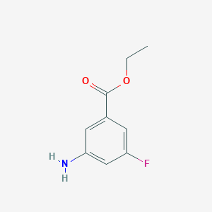 molecular formula C9H10FNO2 B2962143 Ethyl 3-amino-5-fluorobenzoate CAS No. 850807-08-8
