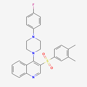 3-((3,4-Dimethylphenyl)sulfonyl)-4-(4-(4-fluorophenyl)piperazin-1-yl)quinoline
