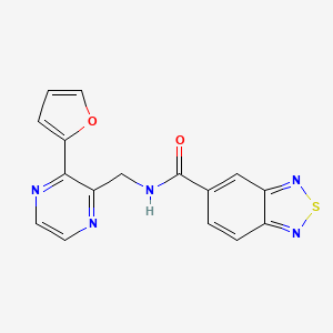 N-((3-(furan-2-yl)pyrazin-2-yl)methyl)benzo[c][1,2,5]thiadiazole-5-carboxamide