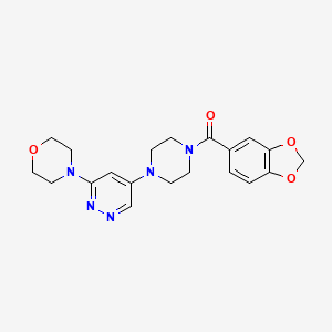 Benzo[d][1,3]dioxol-5-yl(4-(6-morpholinopyridazin-4-yl)piperazin-1-yl)methanone