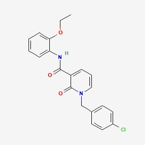 molecular formula C21H19ClN2O3 B2962196 1-(4-氯苄基)-N-(2-乙氧苯基)-2-氧代-1,2-二氢吡啶-3-甲酰胺 CAS No. 946246-49-7