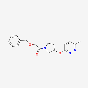 2-(Benzyloxy)-1-(3-((6-methylpyridazin-3-yl)oxy)pyrrolidin-1-yl)ethanone