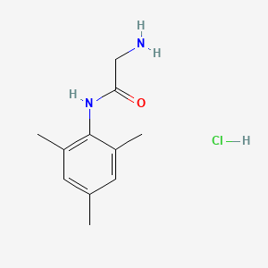 molecular formula C11H17ClN2O B2962217 2-amino-N-mesitylacetamide hydrochloride CAS No. 71395-08-9; 92885-79-5