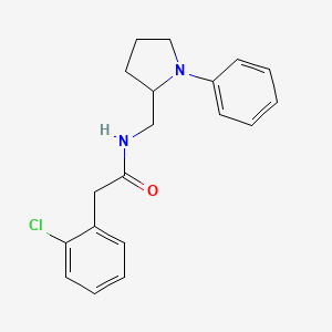 2-(2-chlorophenyl)-N-((1-phenylpyrrolidin-2-yl)methyl)acetamide
