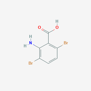 molecular formula C7H5Br2NO2 B2962222 2-Amino-3,6-dibromobenzoic acid CAS No. 20776-66-3