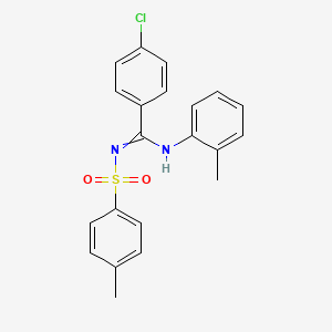 4-chloro-N-(o-tolyl)-N'-tosylbenzimidamide