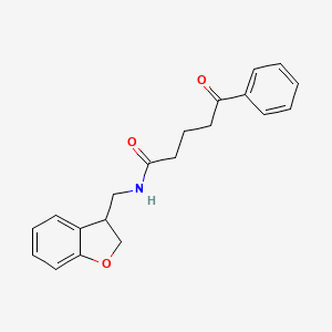 N-[(2,3-dihydro-1-benzofuran-3-yl)methyl]-5-oxo-5-phenylpentanamide