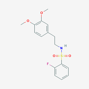 N-(3,4-dimethoxyphenethyl)-2-fluorobenzenesulfonamide