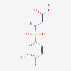 ((3-Chloro-4-fluorophenyl)sulfonyl)glycine