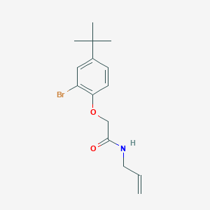 molecular formula C15H20BrNO2 B296226 N-allyl-2-(2-bromo-4-tert-butylphenoxy)acetamide 