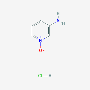 molecular formula C5H7ClN2O B2962260 3-Aminopyridin-1-ium-1-olate hydrochloride CAS No. 65600-69-3