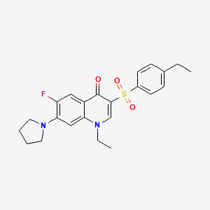 1-ethyl-3-[(4-ethylphenyl)sulfonyl]-6-fluoro-7-pyrrolidin-1-ylquinolin-4(1H)-one