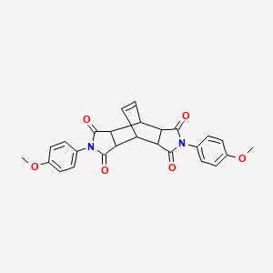 2,6-bis(4-methoxyphenyl)-4,4a,8,8a-tetrahydro-4,8-ethenopyrrolo[3,4-f]isoindole-1,3,5,7(2H,3aH,6H,7aH)-tetraone