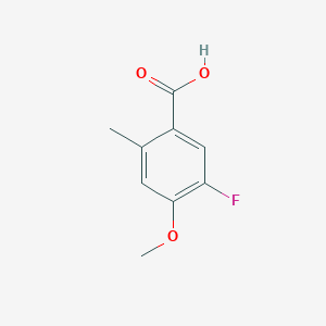 molecular formula C9H9FO3 B2962276 5-Fluoro-4-methoxy-2-methylbenzoic acid CAS No. 1427448-75-6