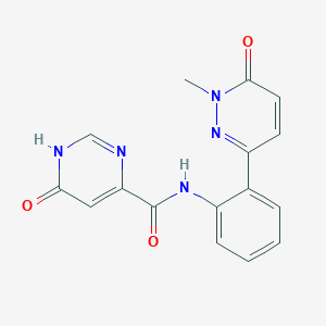 6-hydroxy-N-(2-(1-methyl-6-oxo-1,6-dihydropyridazin-3-yl)phenyl)pyrimidine-4-carboxamide