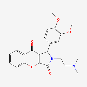1-(3,4-Dimethoxyphenyl)-2-(2-(dimethylamino)ethyl)-1,2-dihydrochromeno[2,3-c]pyrrole-3,9-dione