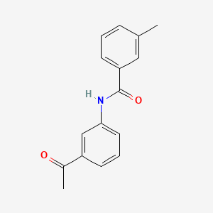 molecular formula C16H15NO2 B2962290 N-(3-乙酰苯基)-3-甲基苯甲酰胺 CAS No. 315669-99-9