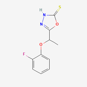 5-[1-(2-Fluorophenoxy)ethyl]-1,3,4-oxadiazole-2-thiol