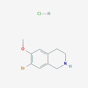 7-Bromo-6-methoxy-1,2,3,4-tetrahydroisoquinoline;hydrochloride
