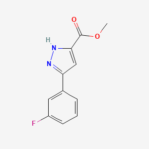 methyl 3-(3-fluorophenyl)-1H-pyrazole-5-carboxylate