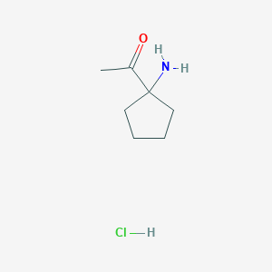 1-(1-Aminocyclopentyl)ethanone;hydrochloride