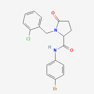N-(4-bromophenyl)-1-(2-chlorobenzyl)-5-oxo-2-pyrrolidinecarboxamide