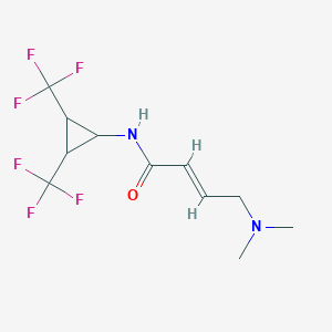 (E)-N-[2,3-Bis(trifluoromethyl)cyclopropyl]-4-(dimethylamino)but-2-enamide