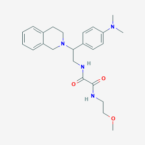 N1-(2-(3,4-dihydroisoquinolin-2(1H)-yl)-2-(4-(dimethylamino)phenyl)ethyl)-N2-(2-methoxyethyl)oxalamide