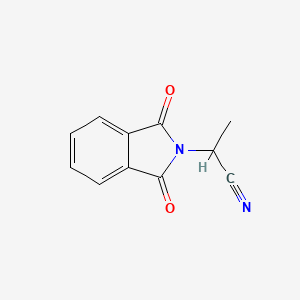 molecular formula C11H8N2O2 B2962337 2-(1,3-二氧代-2,3-二氢-1H-异吲哚-2-基)丙腈 CAS No. 91135-57-8