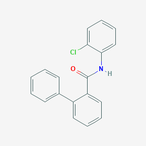 molecular formula C19H14ClNO B296235 N-(2-chlorophenyl)biphenyl-2-carboxamide 