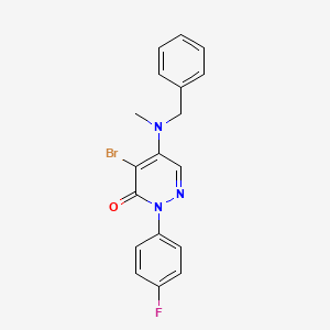 5-[benzyl(methyl)amino]-4-bromo-2-(4-fluorophenyl)-3(2H)-pyridazinone