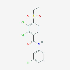 2,3-dichloro-N-(3-chlorophenyl)-4-(ethylsulfonyl)benzenecarboxamide