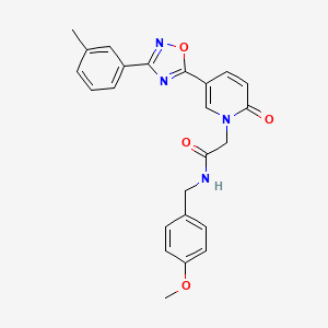N-(4-methoxybenzyl)-2-{5-[3-(3-methylphenyl)-1,2,4-oxadiazol-5-yl]-2-oxopyridin-1(2H)-yl}acetamide