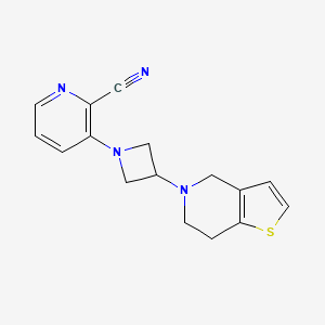 3-[3-(6,7-Dihydro-4H-thieno[3,2-c]pyridin-5-yl)azetidin-1-yl]pyridine-2-carbonitrile