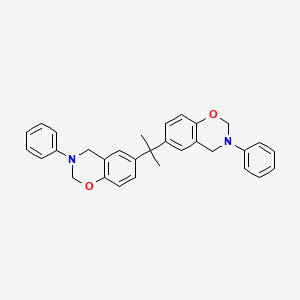 molecular formula C31H30N2O2 B2962379 2H-1,3-Benzoxazine, 6,6'-(1-methylethylidene)bis[3,4-dihydro-3-phenyl- CAS No. 154505-70-1