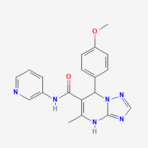 7-(4-methoxyphenyl)-5-methyl-N-(pyridin-3-yl)-4,7-dihydro-[1,2,4]triazolo[1,5-a]pyrimidine-6-carboxamide