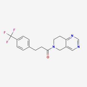 1-(7,8-dihydropyrido[4,3-d]pyrimidin-6(5H)-yl)-3-(4-(trifluoromethyl)phenyl)propan-1-one