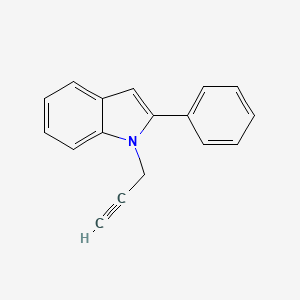 molecular formula C17H13N B2962435 2-phenyl-1-(prop-2-yn-1-yl)-1H-indole CAS No. 1409942-35-3