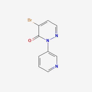 4-Bromo-2-(pyridin-3-yl)-2,3-dihydropyridazin-3-one