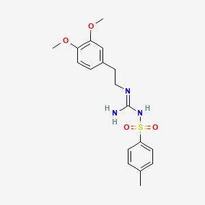 N-(N-(3,4-dimethoxyphenethyl)carbamimidoyl)-4-methylbenzenesulfonamide