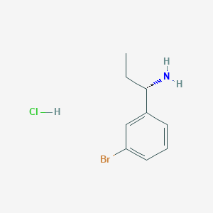 molecular formula C9H13BrClN B2962501 (S)-1-(3-Bromophenyl)propan-1-amine hydrochloride CAS No. 623143-34-0