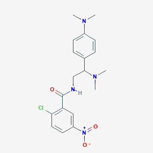 2-chloro-N-[2-(dimethylamino)-2-[4-(dimethylamino)phenyl]ethyl]-5-nitrobenzamide