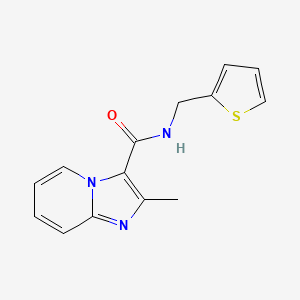 2-methyl-N-(thiophen-2-ylmethyl)imidazo[1,2-a]pyridine-3-carboxamide