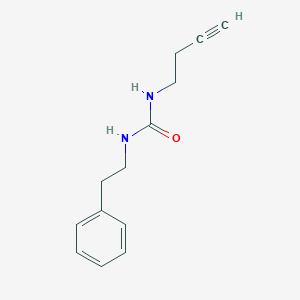molecular formula C13H16N2O B2962610 1-(But-3-yn-1-yl)-3-phenethylurea CAS No. 1351661-58-9