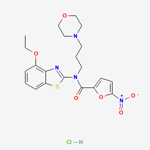 N-(4-ethoxybenzo[d]thiazol-2-yl)-N-(3-morpholinopropyl)-5-nitrofuran-2-carboxamide hydrochloride