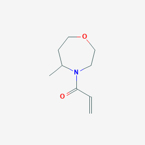 molecular formula C9H15NO2 B2962627 1-(5-Methyl-1,4-oxazepan-4-yl)prop-2-en-1-one CAS No. 2224544-52-7