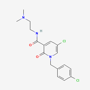 5-chloro-1-(4-chlorobenzyl)-N-[2-(dimethylamino)ethyl]-2-oxo-1,2-dihydro-3-pyridinecarboxamide