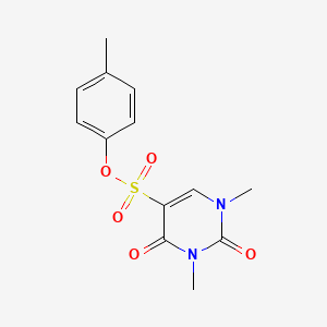 molecular formula C13H14N2O5S B2962639 (4-Methylphenyl) 1,3-dimethyl-2,4-dioxopyrimidine-5-sulfonate CAS No. 869070-32-6