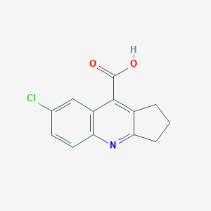 molecular formula C13H10ClNO2 B2962640 7-Chloro-2,3-dihydro-1H-cyclopenta[b]quinoline-9-carboxylic acid CAS No. 462066-99-5