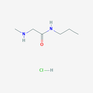 molecular formula C6H15ClN2O B2962649 2-(甲基氨基)-N-丙基乙酰胺盐酸盐 CAS No. 1049764-41-1